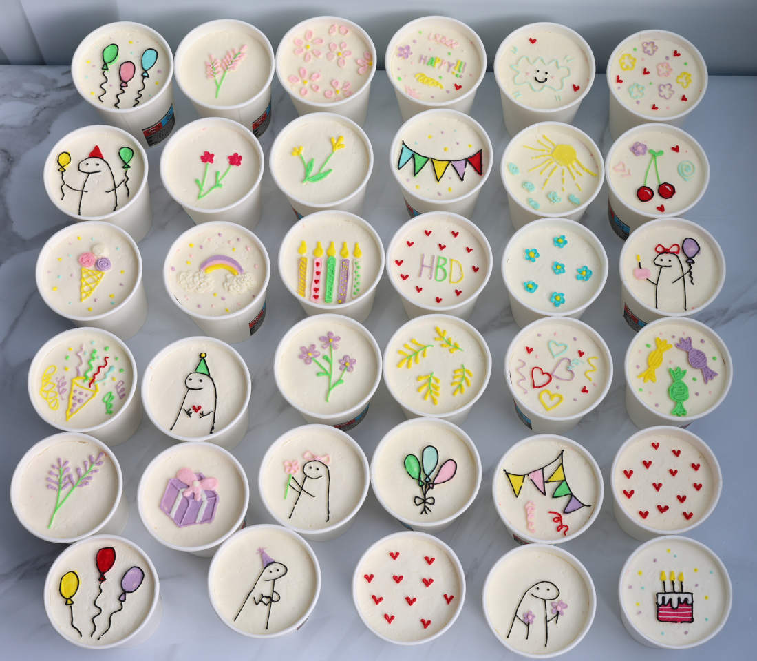 Трайфлы с рисунками для детей