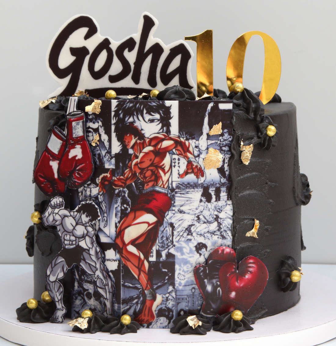 Baki the Grappler - birthday cake for a boy in Vilnius