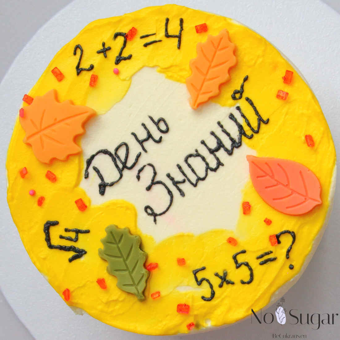 Бенто-торт без сахара для 1 сентября