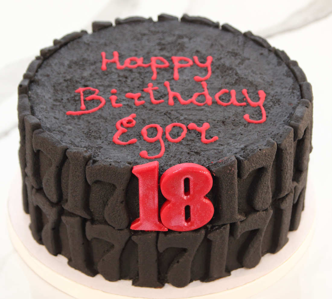 18th birthday cake for boy and man