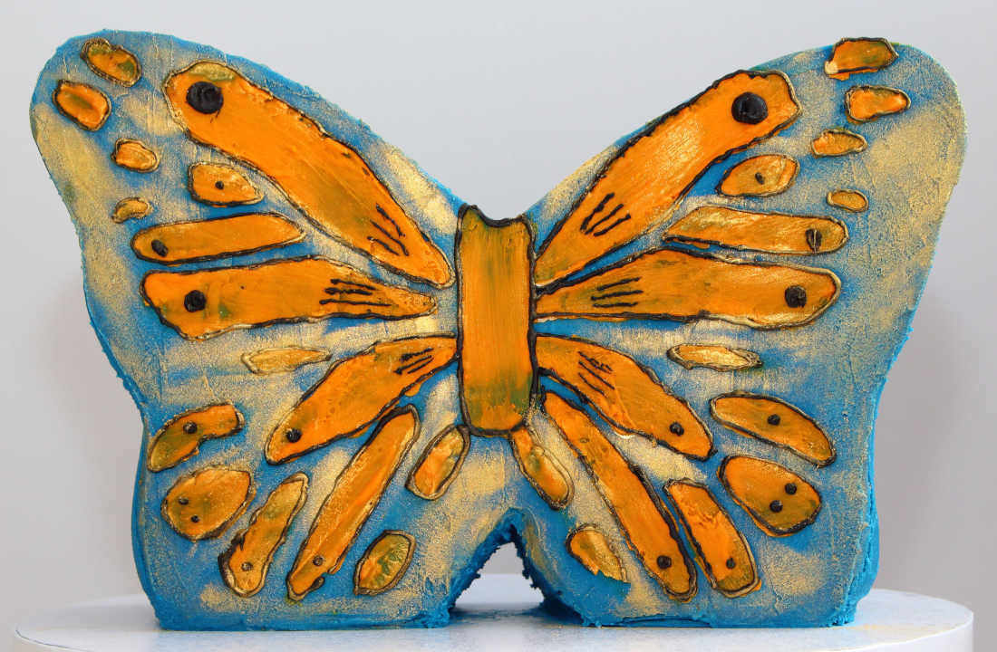 Sugar-free butterfly cake