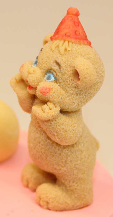 Painted chocolate teddy bear