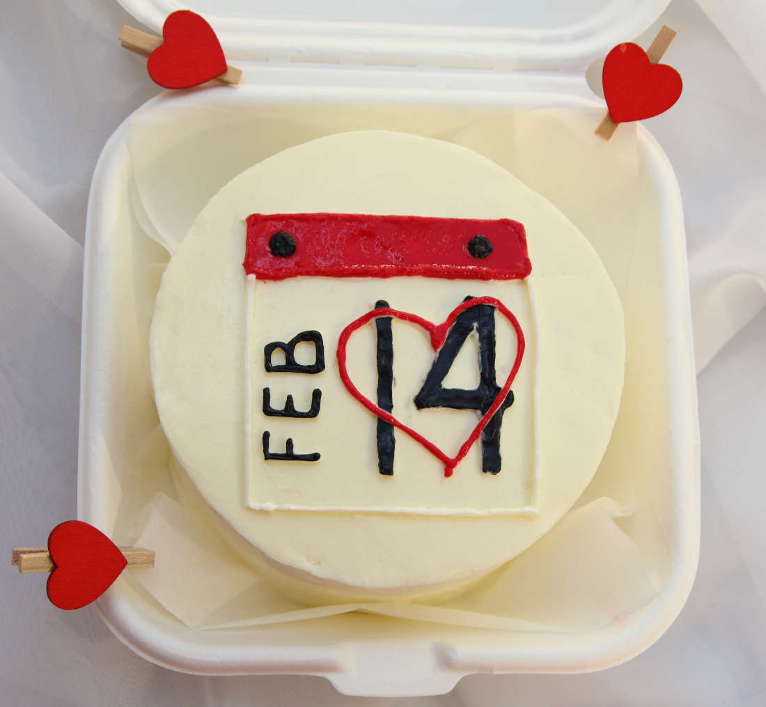 Bento cake for February 14 - Valentine's Day