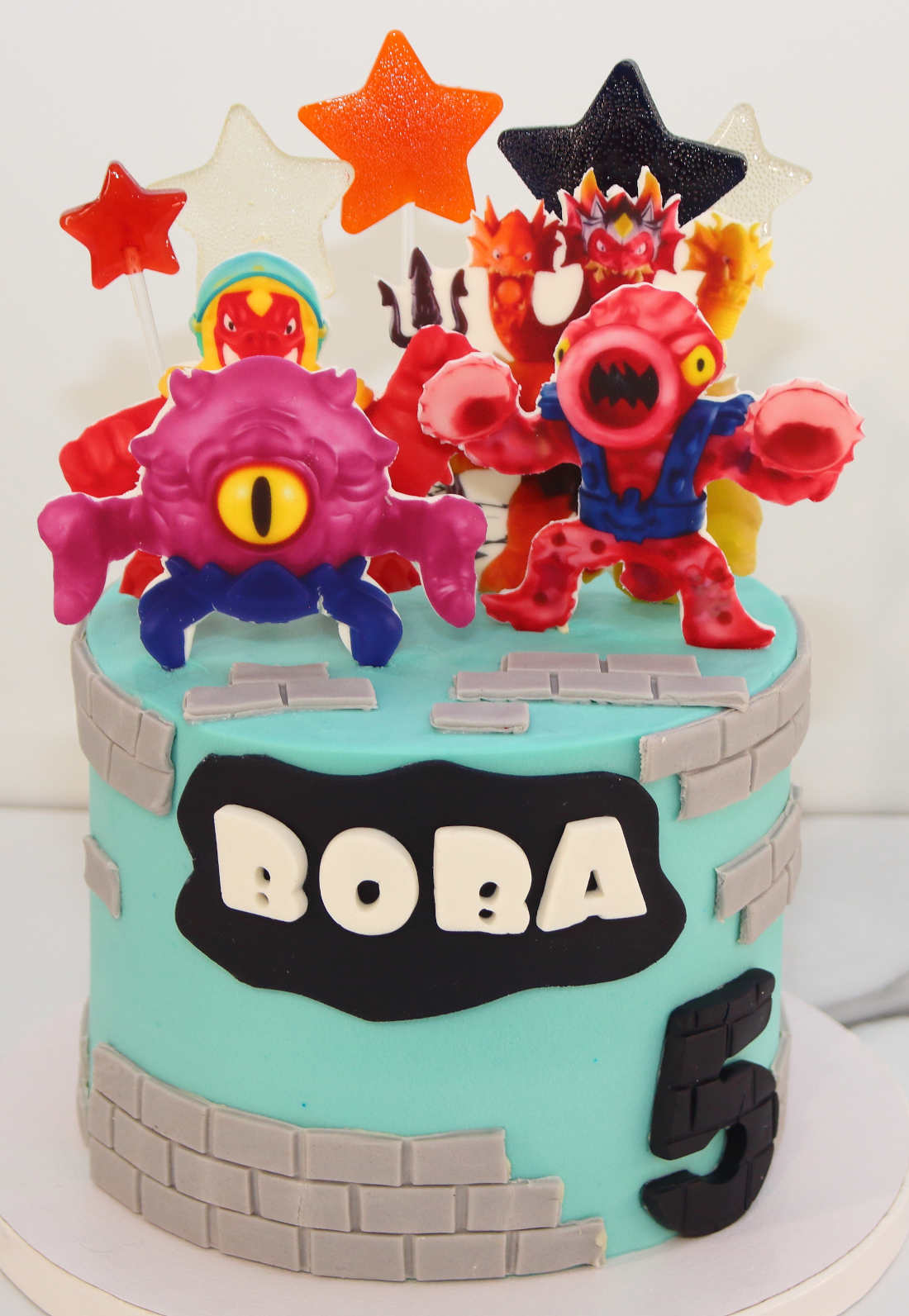 Cake with game characters Goo Jit Zu