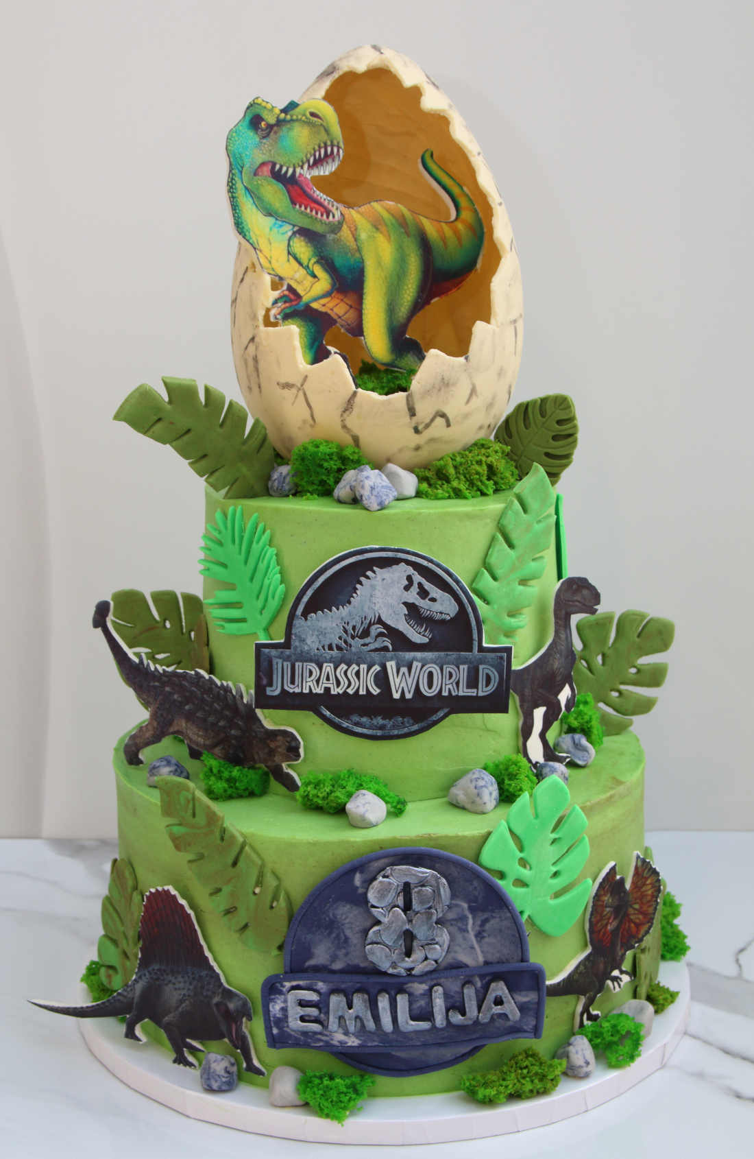 Spauda valgomaisiais dažais ant torto