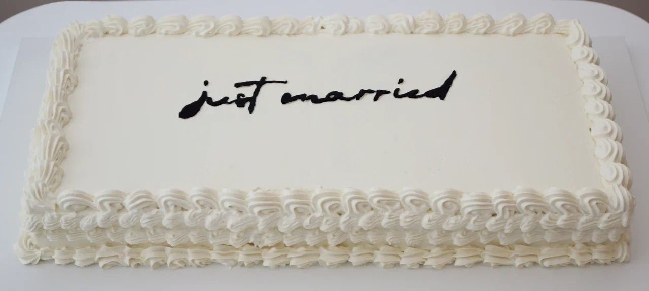Wedding cake Just married