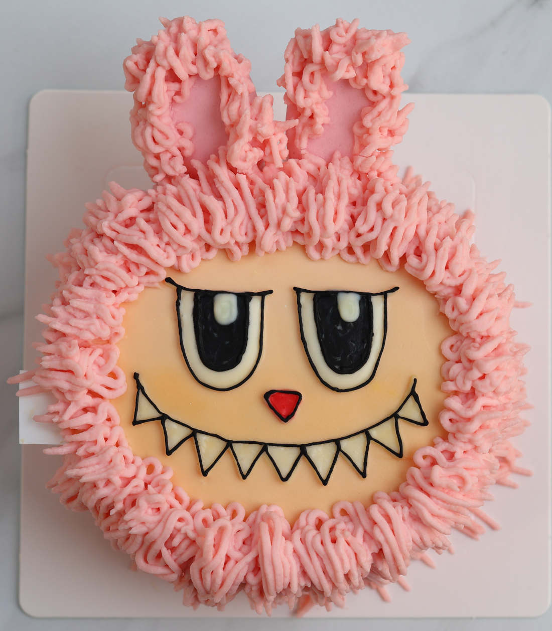 Labubu cake with a hidden inscription