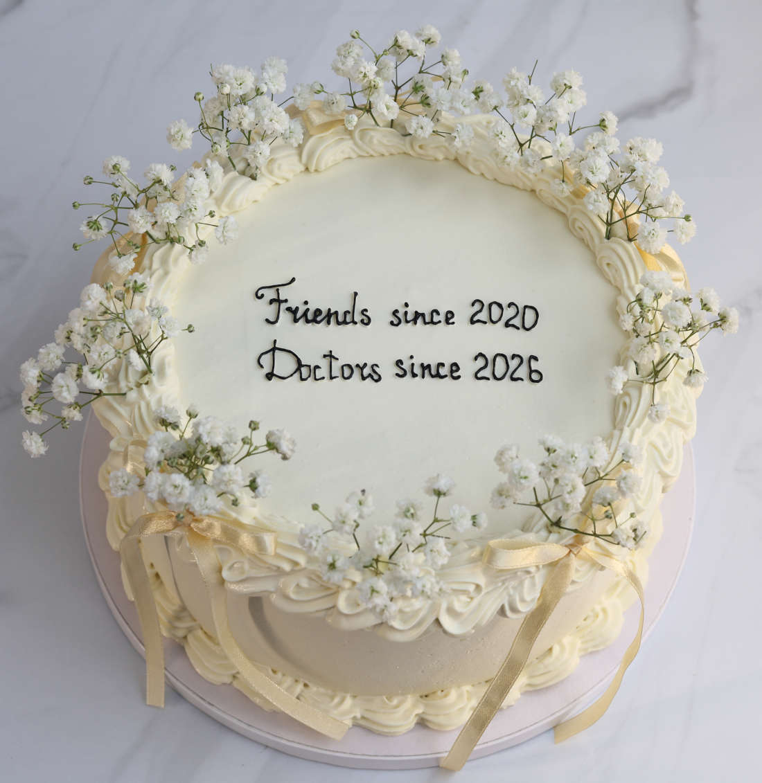 Cake with the inscription in Vilnius