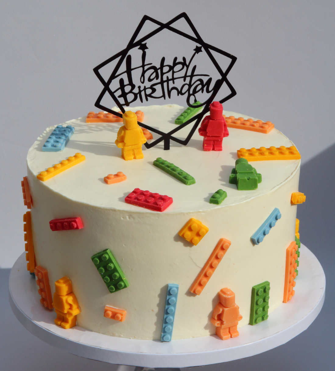 Lego cake without fondant icing