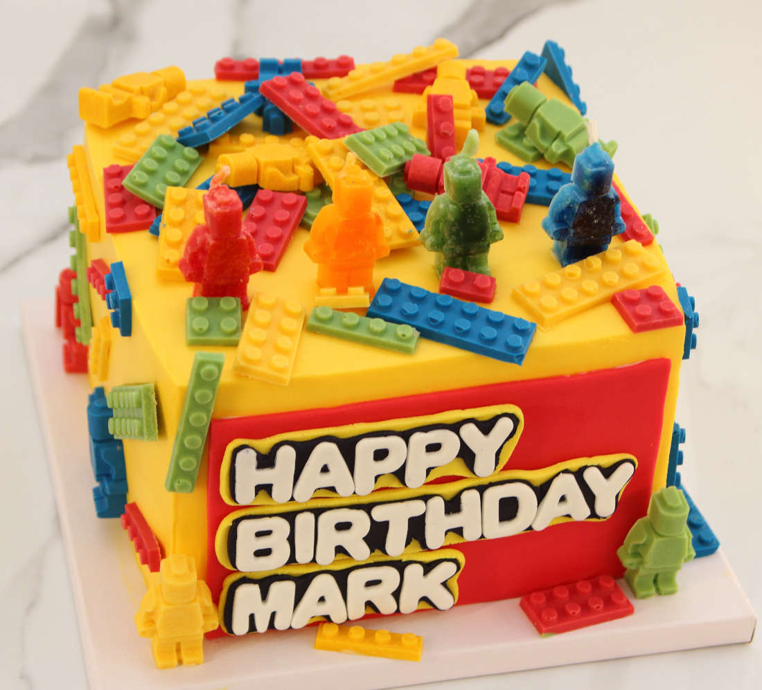 Happy Birthday Lego cake