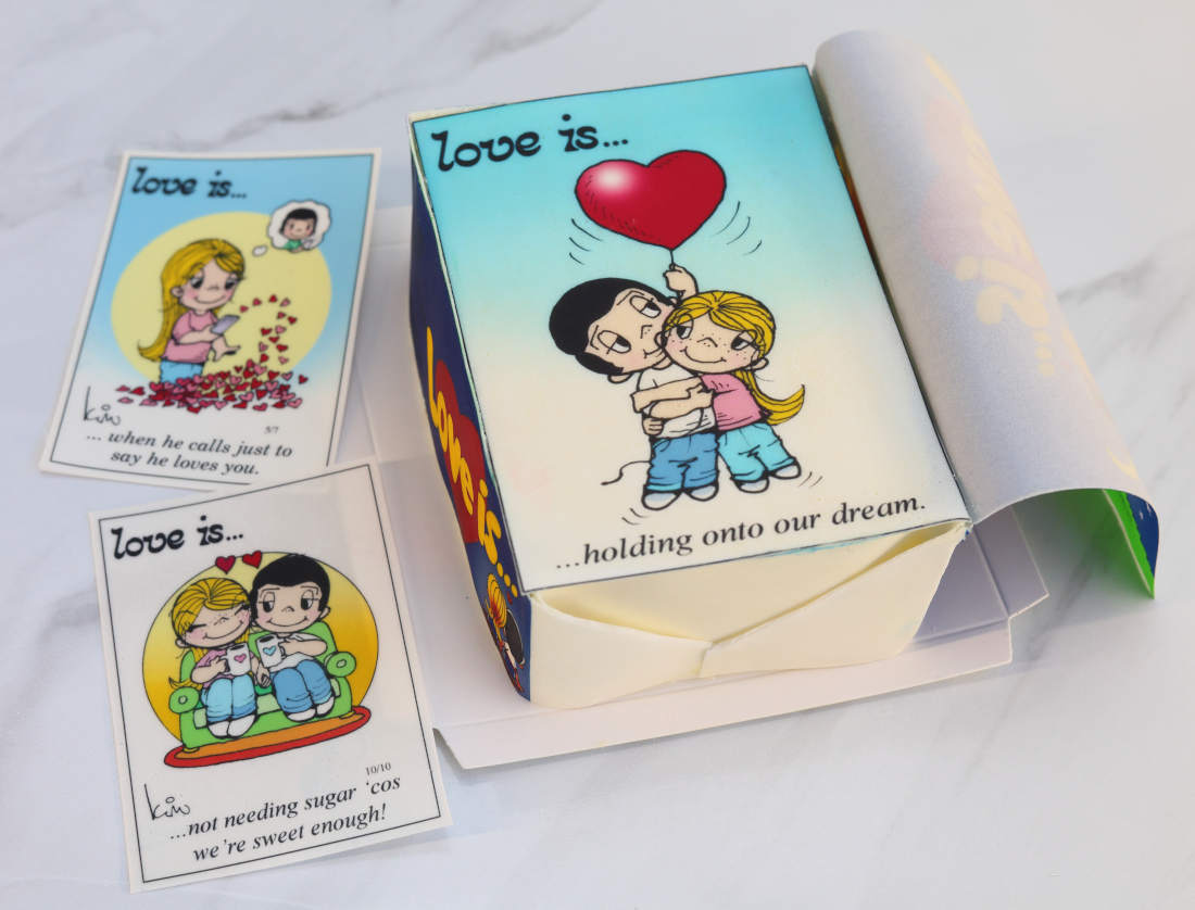 Edible cake inserts Love is