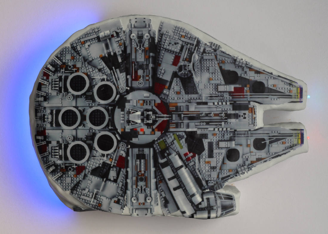 Millennium Falcon from Lego with LED lighting