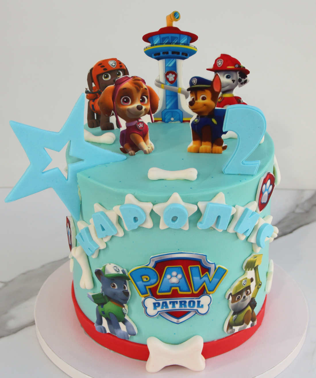 Šunyčiai patruliai tortas berniukams ir mergaitėms