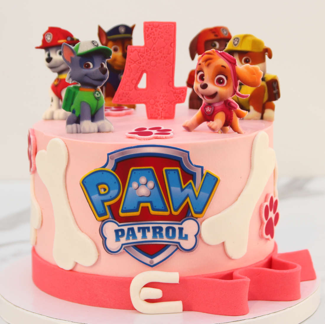 Торт со щенками для девочки 4 лет