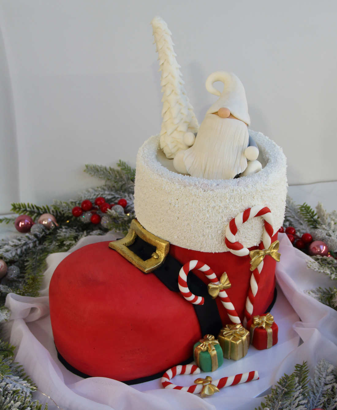 Kalėdų Senelio batų tortas