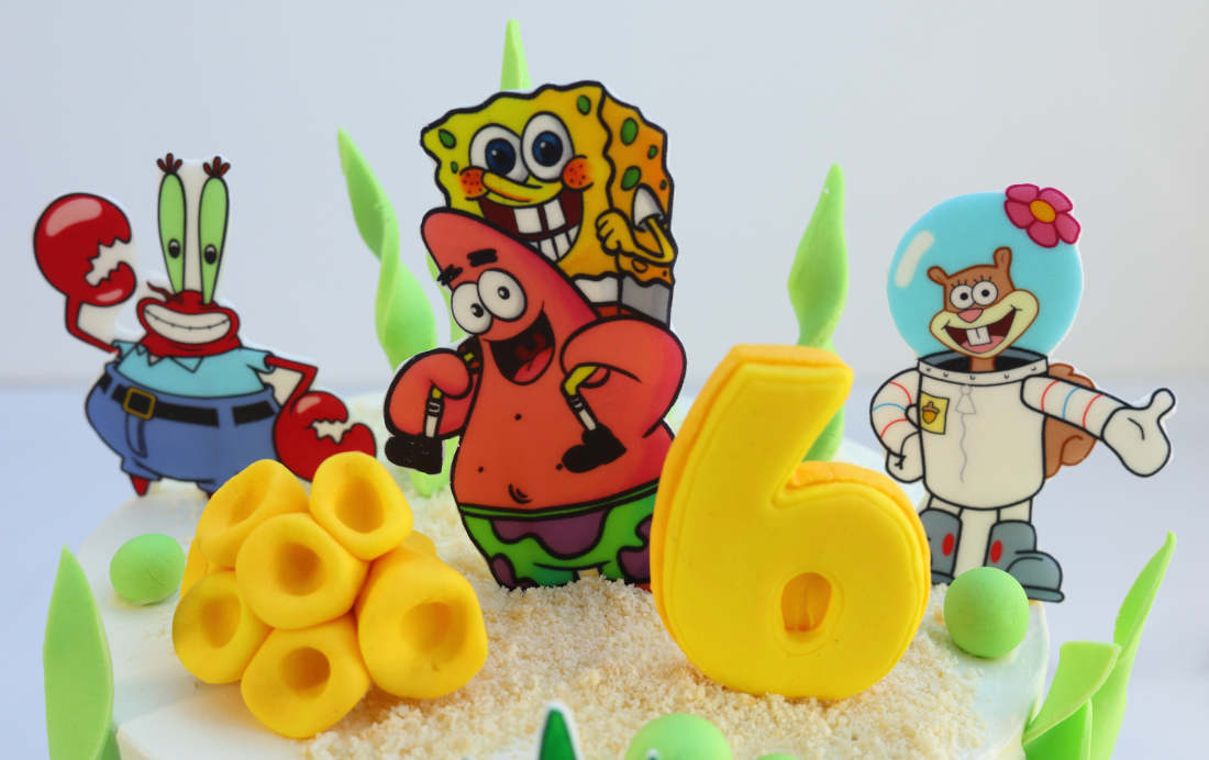 SpongeBob ant Patricko pečių jūros dugne