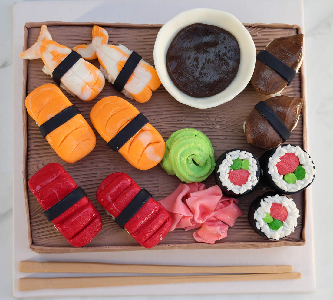 Sushi cake in Vilnius