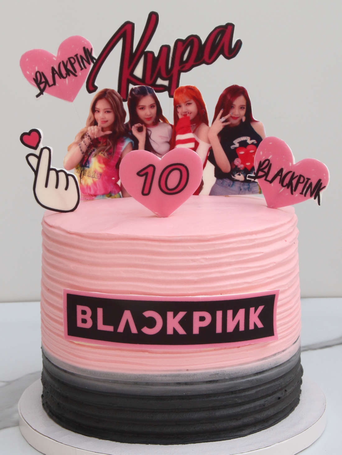 Photo on a birthday cake in Vilnius