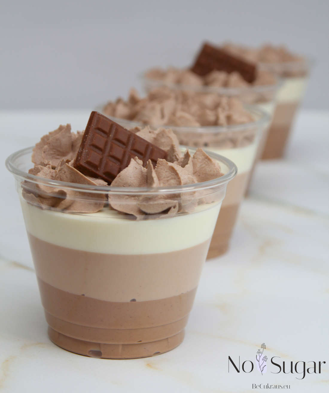 Трайфл с шоколадом без сахара и глютена в Вильнюсе