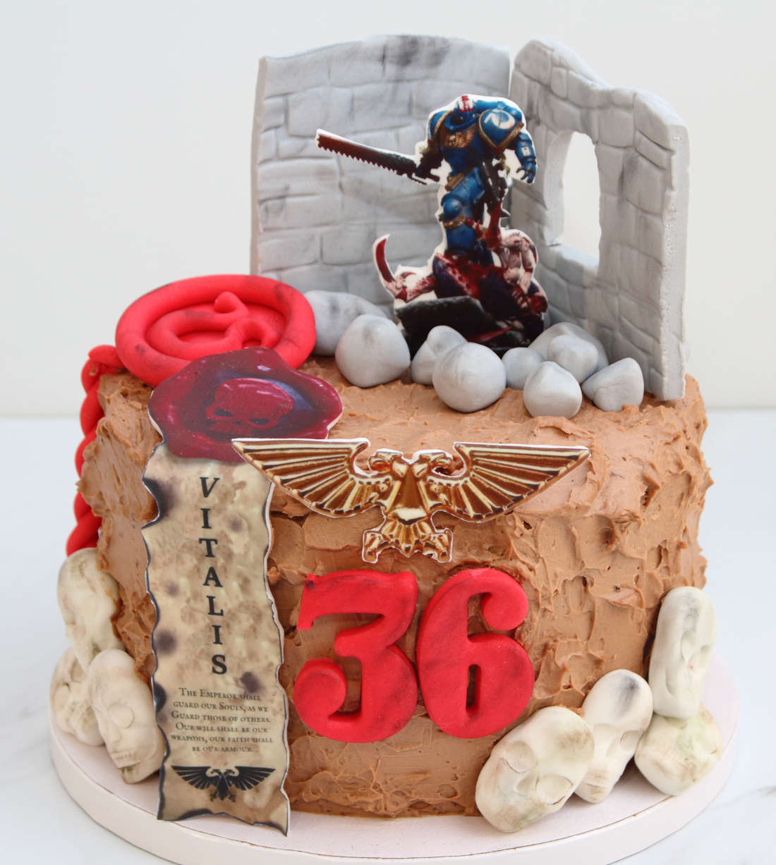 Warhammer cake for a birthday in Vilnius