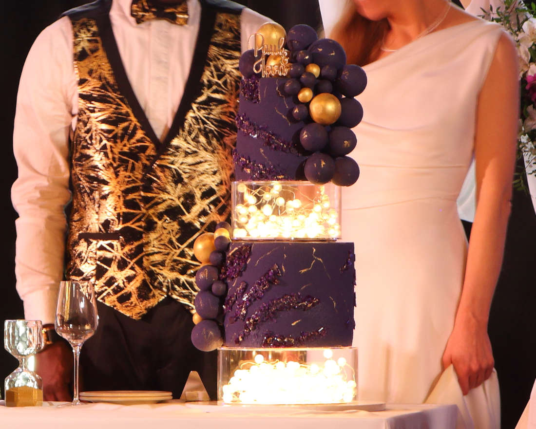 Four tier wedding cake to order in Vilnius